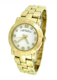 Buy Shop Marc Jacobs Mini Amy White Dial Gold Steel Strap Watch for Women - MBM3057 USA Online