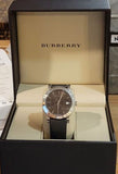 Buy Shop Burberry Smoked Brown Dial Brown Leather Strap Watch for Women - BU1775 USA Online