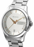 Buy Shop Gucci G Timeless Silver Dial Silver Steel Strap Unisex Watch - YA126442 USA Online