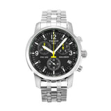 Buy Shop Tissot T Sport PRC200 Chronograph Black Dial Silver Steel Strap Watch for Men - T17.1.586.52 USA Online