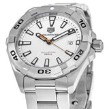 Buy Shop Tag Heuer Aquaracer Quartz White Dial Silver Steel Strap Watch for Men - WBD1111.BA0928 USA Online