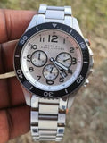Buy Shop Marc Jacobs Rock Chronograph White Dial Silver Steel Strap Watch for Men - MBM5027 USA Online
