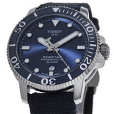 Tissot Seastar 1000 Powermatic 80 Silicium Blue Dial Blue Nylon Strap Watch For Men - T120.407.17.041.01