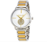 Buy Shop Michael Kors Silver Dial Two Tone Steel Strap Watch for Women - MK3679 USA Online