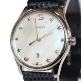 Buy Shop Gucci G-Timeless Signature Mother of Pearl Star Dial Blue Watch For Women - YA126588 USA Online