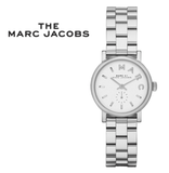 Marc Jacobs Baker White Dial Silver Steel Strap Watch for Women - MBM3246