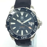 Buy Shop Tag Heuer Aquaracer Calibre 5 Blue Dial Blue Silicone Strap Watch for Men - WAY211C.FT6155 USA Online