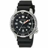 Citizen Eco Drive Pro Master Diver Black Dial Black Steel Strap Watch For Men - BN0150-28E