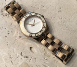 Buy Shop Marc Jacobs Amy White Dial Gold Steel Strap Watch for Women - MBM3051 USA Online