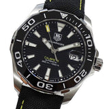 Buy Shop Tag Heuer Aquaracer Calibre 5 Automatic Black Dial Black Nylon Strap Watch for Men - WAY211A.FC6362 USA Online