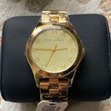 Buy Shop Marc Jacobs Henry Gold Dial Gold Steel Strap Watch for Women - MBM3211 USA Online