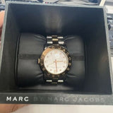 Buy Shop Marc Jacobs Amy Silver Dial Two Tone Steel Strap Watch for Women - MBM3194 USA Online
