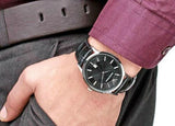 Buy Shop Emporio Armani Renato Black Dial Leather Strap Watch For Men - AR2411 USA Online