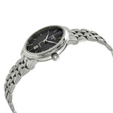 Tissot T Classic Carson Premium Automatic Lady Black Dial Silver Steel Strap Watch for Women - T122.207.11.051.00