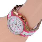 Buy Shop Marc Jacobs Rock Chronograph White Dial Two Tone Silicone Strap Watch for Women - MBM2593 USA Online
