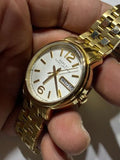 Buy Shop Marc Jacobs Fergus White Dial Two Tone Steel Strap Watch for Men - MBM5079 USA Online
