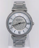 Buy Shop Michael Kors Caitlin Crystal Dial Silver Steel Strap Watch for Women - MK3331 USA Online