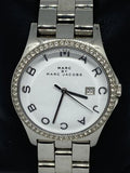 Buy Shop Marc Jacobs Henry Diamonds White Dial Silver Steel Strap Watch for Women - MBM3044 USA Online