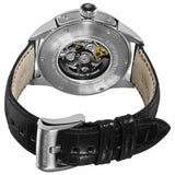 Buy Shop Emporio Armani Meccanico Automatic Black Dial Leather Strap Watch For Men - AR4629 USA Online
