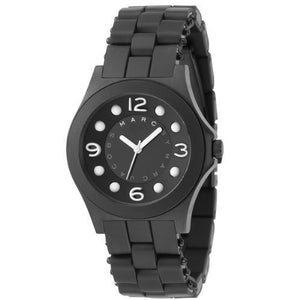 Buy Shop Marc Jacobs Pelly Black Dial Black Silicone Strap Watch for Women - MBM2528 USA Online