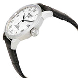 Tissot Le Locle Powermatic 80 Silver Dial Black Leather Strap Watch For Men - T006.407.16.033.00