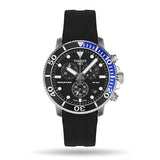 Tissot Seastar 1000 Chronograph Black Dial Black Rubber Strap Watch For Men - T120.417.17.051.02