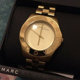 Buy Shop Marc Jacobs Blade Gold Dial Gold Steel Strap Watch for Women - MBM3126 USA Online