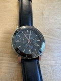 Buy Shop Burberry The City Black Dial Black Leather Strap Watch for Men - BU9382 USA Online
