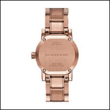 Burberry Heritage Rose Gold Dial Rose Gold Steel Strap Watch for Women - BU9215