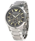 Buy Shop Emporio Armani Quartz Grey Dial Silver Steel Strap Watch For Men - AR11047 USA Online