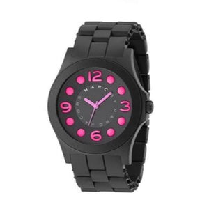 Buy Shop Marc Jacobs Pelly Black Dial Black Silicone Strap Watch for Women - MBM2517 USA Online