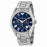 Buy Shop Emporio Armani Classic Blue Dial Silver Steel Strap Watch For Men - AR1635 USA Online