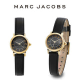 Buy Shop Marc Jacobs Roxy Black Dial Black Leather Strap Watch for Women - MJ1585 USA Online