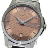 Gucci G Timeless Pink Dial Silver Steel Strap Watch For Women - YA126524