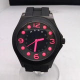 Buy Shop Marc Jacobs Pelly Black Dial Black Silicone Strap Watch for Women - MBM2530 USA Online