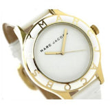 Buy Shop Marc Jacobs Blade White Dial White Leather Strap Watch for Women - MBM1098 USA Online