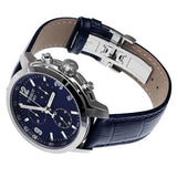 Buy Shop Tissot PRC 200 Chronograph Blue Dial Blue Leather Strap Watch For Men - T055.417.16.047.00 USA Online