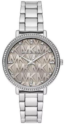 Buy Shop Michael Kors Pyper Grey Dial Silver Steel Strap Watch For Women - MK4672 USA Online