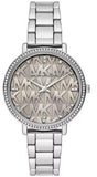 Buy Shop Michael Kors Pyper Grey Dial Silver Steel Strap Watch For Women - MK4672 USA Online