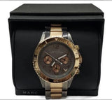 Marc Jacobs Marc Chronograph Grey Dial Two Tone Steel Strap Watch for Men - MBM3157