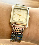 Buy Shop Burberry Nova Checked White Dial Two Tone Stainless Steel Strap Watch for Women - BU1573 USA Online