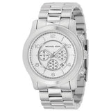Buy Shop Michael Kors Runway Silver Dial Silver Steel Strap Watch for Men- MK8086 USA Online
