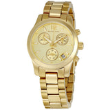 Buy Shop Michael Kors Runway Gold Dial Gold Steel Strap Watch for Women - MK5384 USA Online