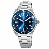 Buy Shop Tag Heuer Aquaracer Blue Dial Silver Steel Strap Watch for Men - WAY101C.BA0746 USA Online