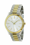 Buy Shop Michael Kors Runway Slim Silver Dial Two Tone Stainless Steel Strap Watch for Women - MK3198 USA Online