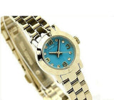 Buy Shop Marc Jacobs Amy Dinky Blue Dial Gold Steel Strap Watch for Women - MBM3229 USA Online