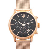 Buy Shop Maserati Epoca Black Dial Gold Mesh Bracelet Watch For Men - R8873618005 USA Online
