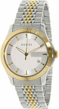 Buy Shop Gucci G Timeless Silver Dial Two Tone Steel Strap Watch For Men - YA126409 USA Online