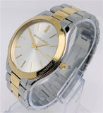 Buy Shop Michael Kors Runway Slim Silver Dial Two Tone Stainless Steel Strap Watch for Women - MK3198 USA Online