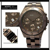 Buy Shop Marc Jacobs Blade Chronograph Brown Dial Brown Steel Strap Watch for Women - MBM3121 USA Online